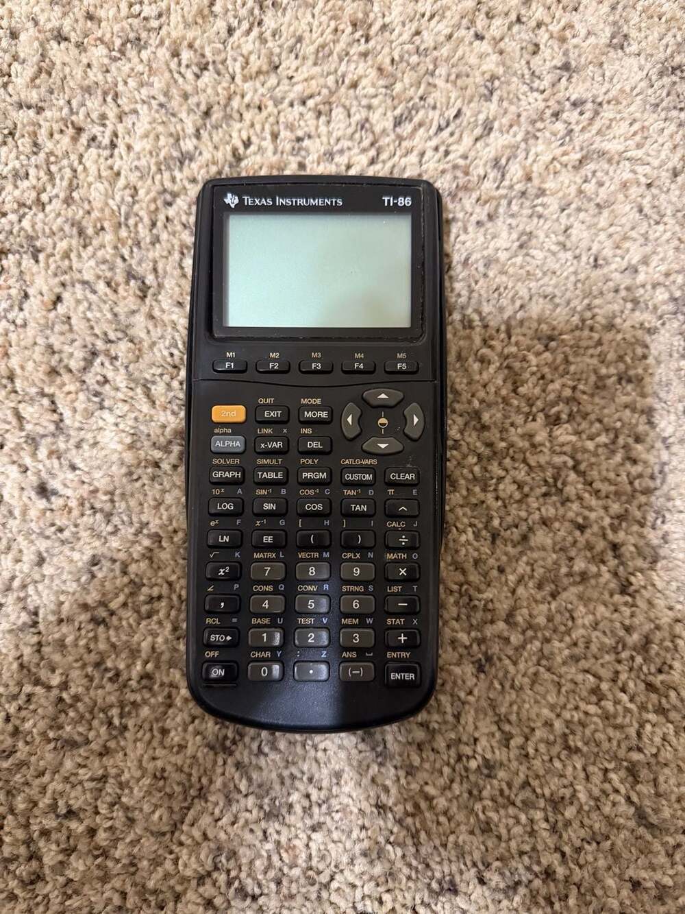 Texas Instruments Ti-86 Graphing Calculator w/ Slide Cover Tested and Works